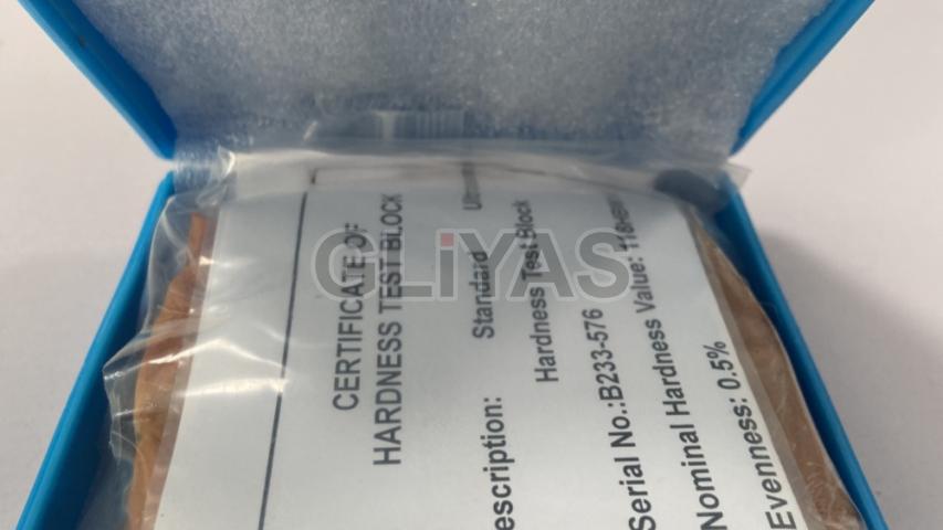 Ultrasonic hardness block